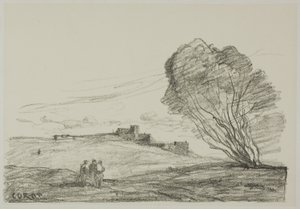 Odosobniony fort autorstwa Jean-Baptiste-Camille Corot