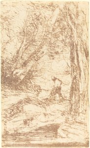 Drwal Rembrandta (Le Bucheron de Rembrandt) autorstwa Jean Baptiste Camille Corot
