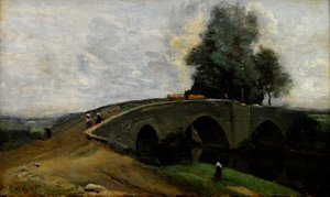 Stary most autorstwa Jean Baptiste Camille Corot