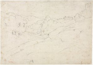 Widok Marino (prosto) autorstwa Jean Baptiste Camille Corot