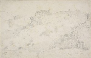 Widok na Nepi autorstwa Jean Baptiste Camille Corot
