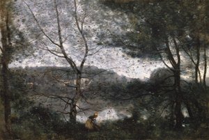 Ville-dAvray, 1870. autorstwa Jean-Baptiste-Camille Corot