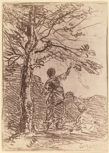 Młoda kobieta i śmierć autorstwa Jean Baptiste Camille Corot