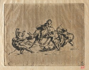 Bachanalia z dziećmi i osłem autorstwa Jean Baptiste Carpeaux