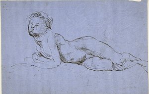 Młody chłopiec w pozycji leżącej autorstwa Jean Baptiste Carpeaux