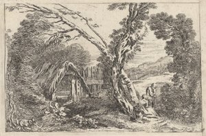 Kopanie mężczyzny i kobiety, płyta z „Nowej księgi Landskipsów”, 1637