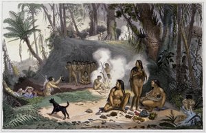 Indianie w Brazylii autorstwa Jean Baptiste Debret