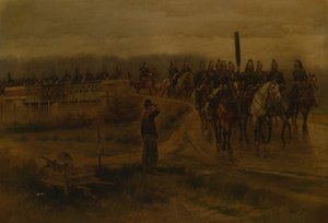 Pułk Mon Ancien, XIX wiek. autorstwa Jean Baptiste Edouard Detaille
