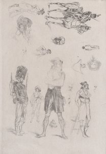 Arkusz szkiców Arkusz szkiców, 1868. autorstwa Jean Baptiste Edouard Detaille