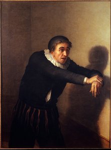 Grandmesnil w roli Harpagona Komik Grandmesnil (pseudonim Jean-Baptiste Fauchard) (1737-1816) wciela się w postać Harpagona w sztuce Moliera „L