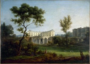 Dom Beaumarchais i Bastylia, ok. 1788 (olej na płótnie) autorstwa Jean Baptiste Genillion