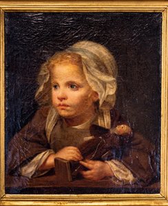 Dziewczyna z kapucynką autorstwa Jean Baptiste Greuze