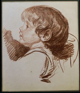 Głowa chłopca z profilu po lewej autorstwa Jean Baptiste Greuze