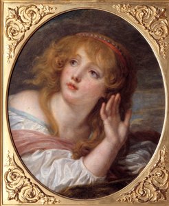 La niespodzianka Obraz Jeana Baptiste Greuze (1725-1805) XVIII w. Słońce. 0,47x0,38 m Chantilly, Musee Conde autorstwa Jean Baptiste Greuze