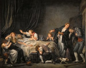 Klątwa Ojców: Syn ukarany autorstwa Jean Baptiste Greuze