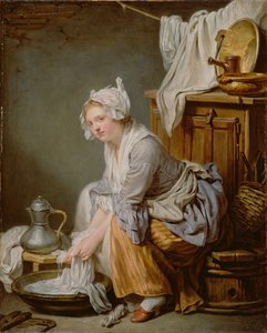 Praczka La Blanchisseuse, 1761 autorstwa Jean Baptiste Greuze