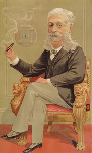 Baron Alphonse de Rothschild, ilustracja z Vanity Fair, 1894 kolor lito
