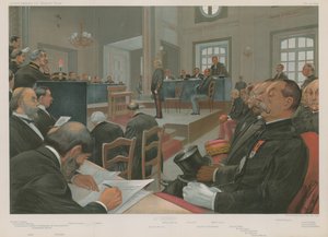 Proces Dreyfusa autorstwa Jean Baptiste Guth