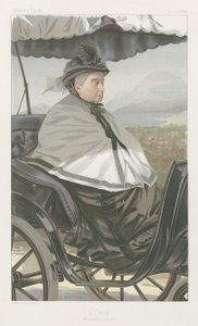 Targi próżności: Royalty; „A Cimiez, poranny spacer, królowa Wiktoria, 17 czerwca” autorstwa Jean Baptiste Guth