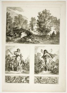 Płyta 22 z 38 z Oeuvres de J. B. Huet autorstwa Jean Baptiste Huet