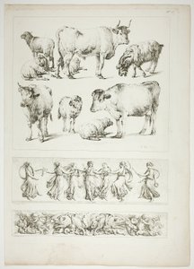 Płyta 26 z 38 z Oeuvres de J. B. Huet autorstwa Jean Baptiste Huet