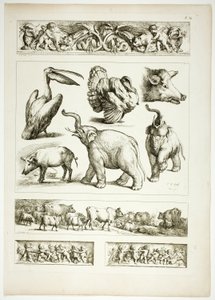 Tabliczka 34 z 38 z Oeuvres de J. B. Huet autorstwa Jean Baptiste Huet
