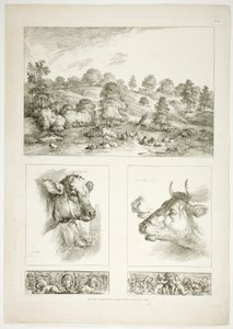 Płyta czwarta z 38 z Oeuvres de J. B. Huet autorstwa Jean Baptiste Huet