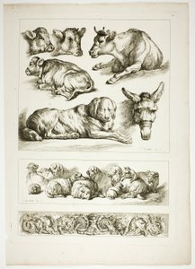 Tabliczka 20 z 38 z Oeuvres de J. B. Huet autorstwa Jean Baptiste Huet