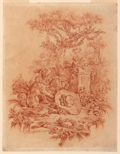 Rysunek, Pastorale, 1772 autorstwa Jean Baptiste Huet