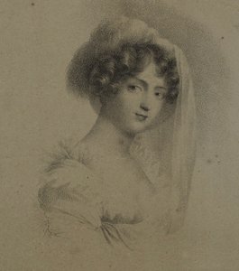 Pani. Horace Vernet autorstwa Jean Baptiste Isabey