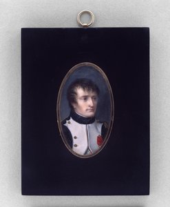 Napoleon Bonaparte, ok.1804 (akwarela na kości słoniowej) autorstwa Jean Baptiste Isabey