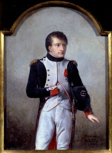 Portret Napoleona Bonaparte (1769-1821) pierwszego konsula w 1802 r. Obraz Jean Baptiste Isabey (1767-1855) 1841, olej na kości słoniowej