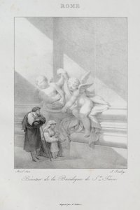 Wyjazd do Włoch w 1822 r. autorstwa Jean Baptiste Isabey