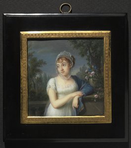 Portret kobiety przy balustradzie, 1804.
