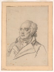 Portret mężczyzny, Giuseppe Valadier autorstwa Jean Baptiste Joseph Wicar