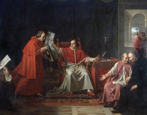 Podpisanie konkordatu między Francją a Świętym Oblężeniem (Saint Siege) przez papieża Piusa VII (1742 - 1823), 15 sierpnia