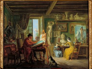 Warsztat malarza Malarstwo Jean Baptiste Lallemand (1710-1803) XVIII w. Dijon, Muzeum Sztuk Pięknych