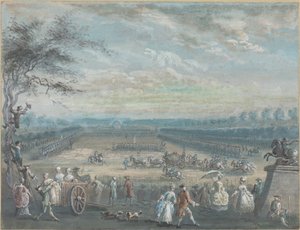 Przegląd Pól Marsowych autorstwa Jean Baptiste Le Paon