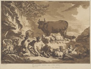 O, jak bardzo szczęśliwi mogą być rolnicy, 1768 r. autorstwa Jean Baptiste Le Prince