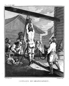 Kara Wielkim Knoutem. Z Voyage en Sibérie, 1766