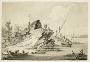 Rustykalna scena nadmorska autorstwa Jean Baptiste Le Prince