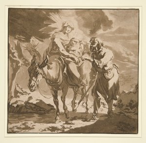 Ucieczka do Egiptu autorstwa Jean Baptiste Le Prince