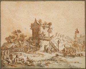 Tawerna Moskiewska, ok. godz. 1773. autorstwa Jean Baptiste Le Prince