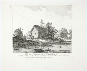Widok w pobliżu Sankt Petersburga autorstwa Jean Baptiste Le Prince