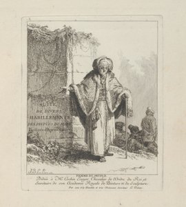 Kobieta z ludu, płyta pierwsza z książki Różne ubrania ludów północnych autorstwa Jean Baptiste Le Prince