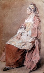 Rosyjski chłop rysujący krew Jean Baptiste Leprince (1734-1781) XVIII-wieczny Paryż, Luwr