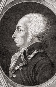 Francois Christophe Kellermann, wyryty przez Pannemaker-Ligny, z "Histoire de la Revolution Francaise" Louisa Blanc (1811-82) autorstwa Jean Baptiste Lienard