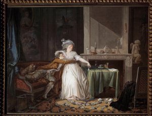 Zepsuty kubek. Obraz Jeana Baptiste Mallet (1759-1835)