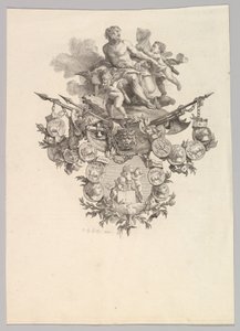 Winieta z Hefajstosem i Puttym, 1779. autorstwa Jean Baptiste Marie Huet