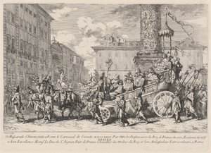 Chińska maskarada wykonana w Rzymie (chińska maskarada) autorstwa Jean Baptiste Marie Pierre